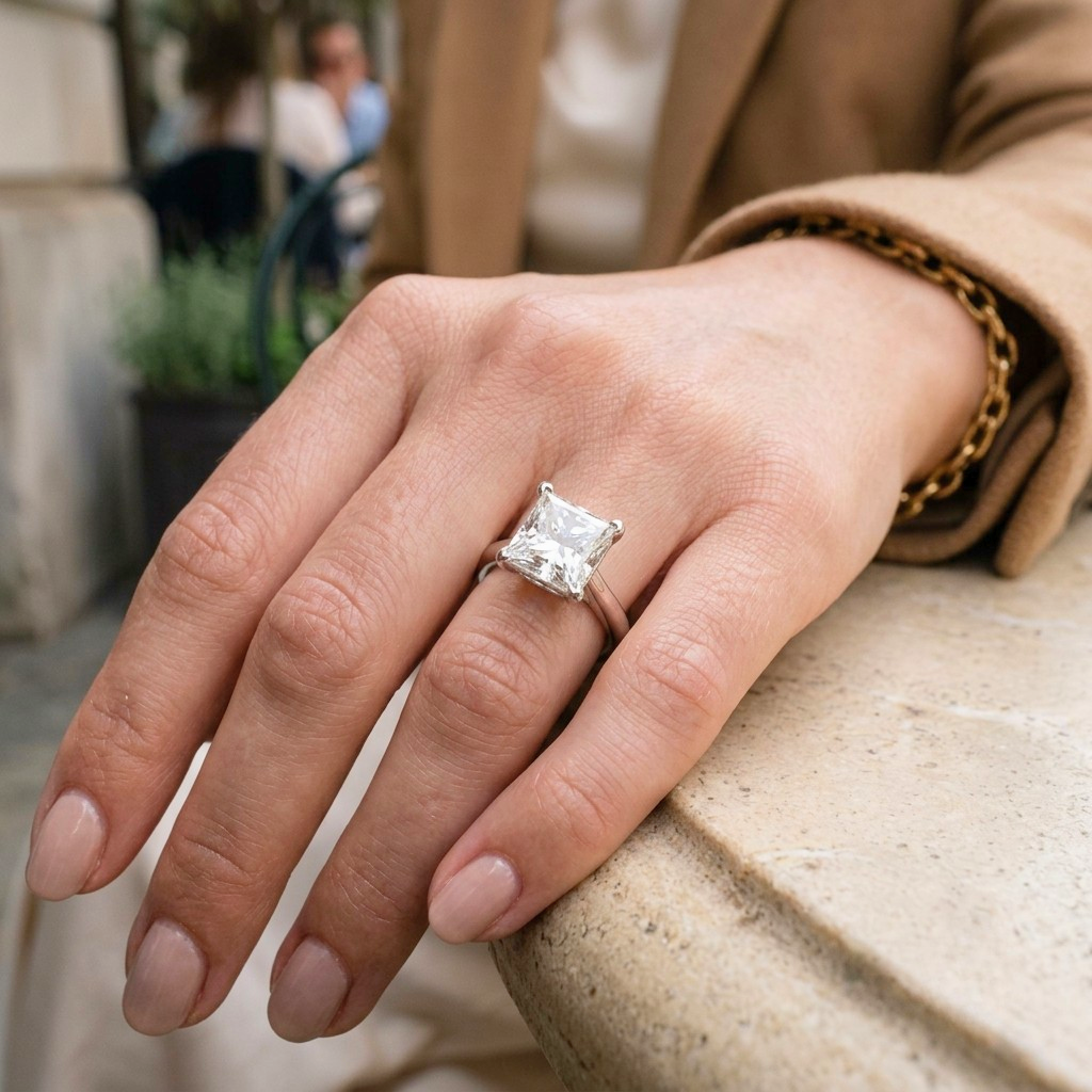 Princess Cut Engagement Rin