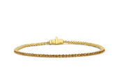 Yellow Sapphire Tennis Bracelet