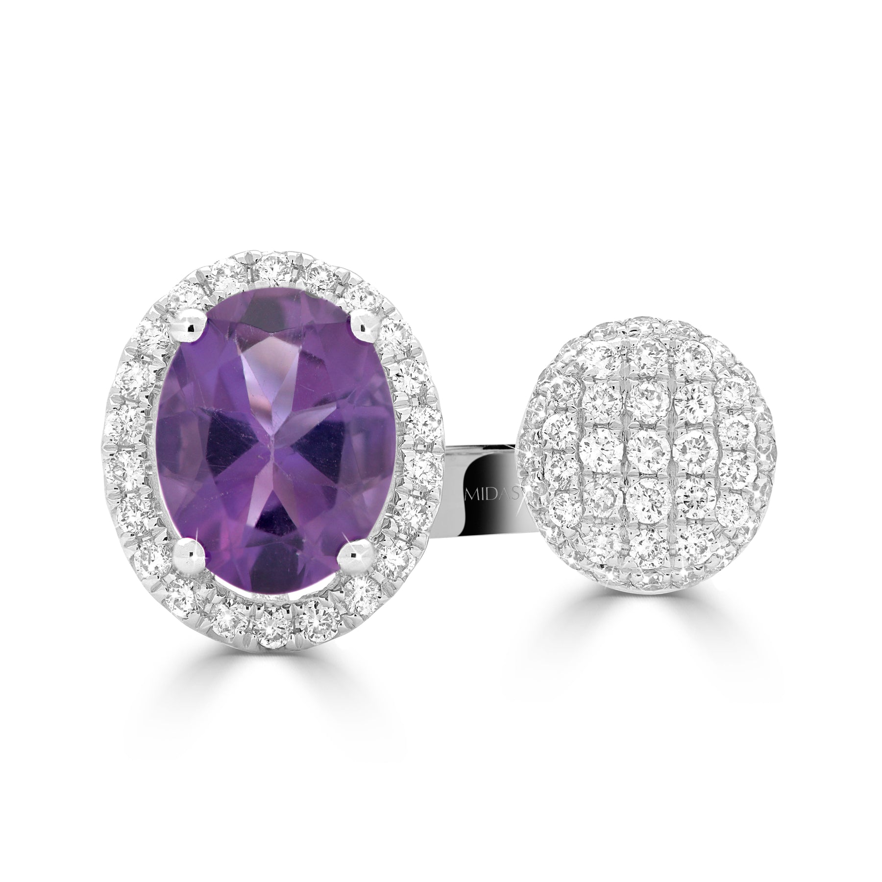 Opulent Oval Amethyst Ring