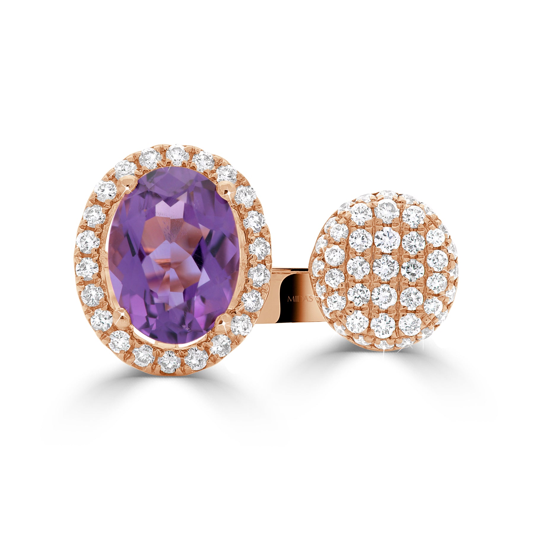 Opulent Oval Amethyst Ring