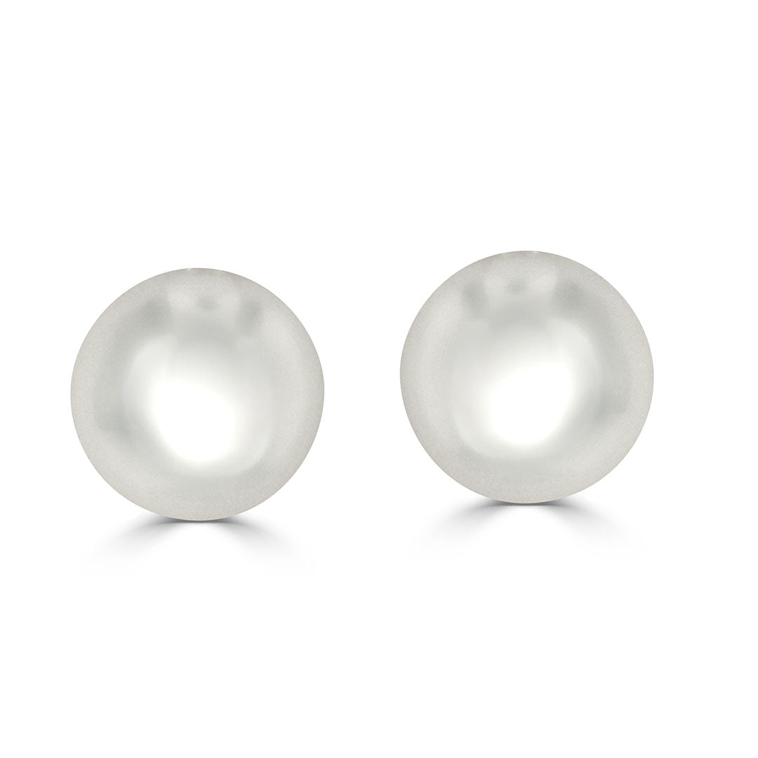 Round Australian South Sea Pearl Stud Earrings