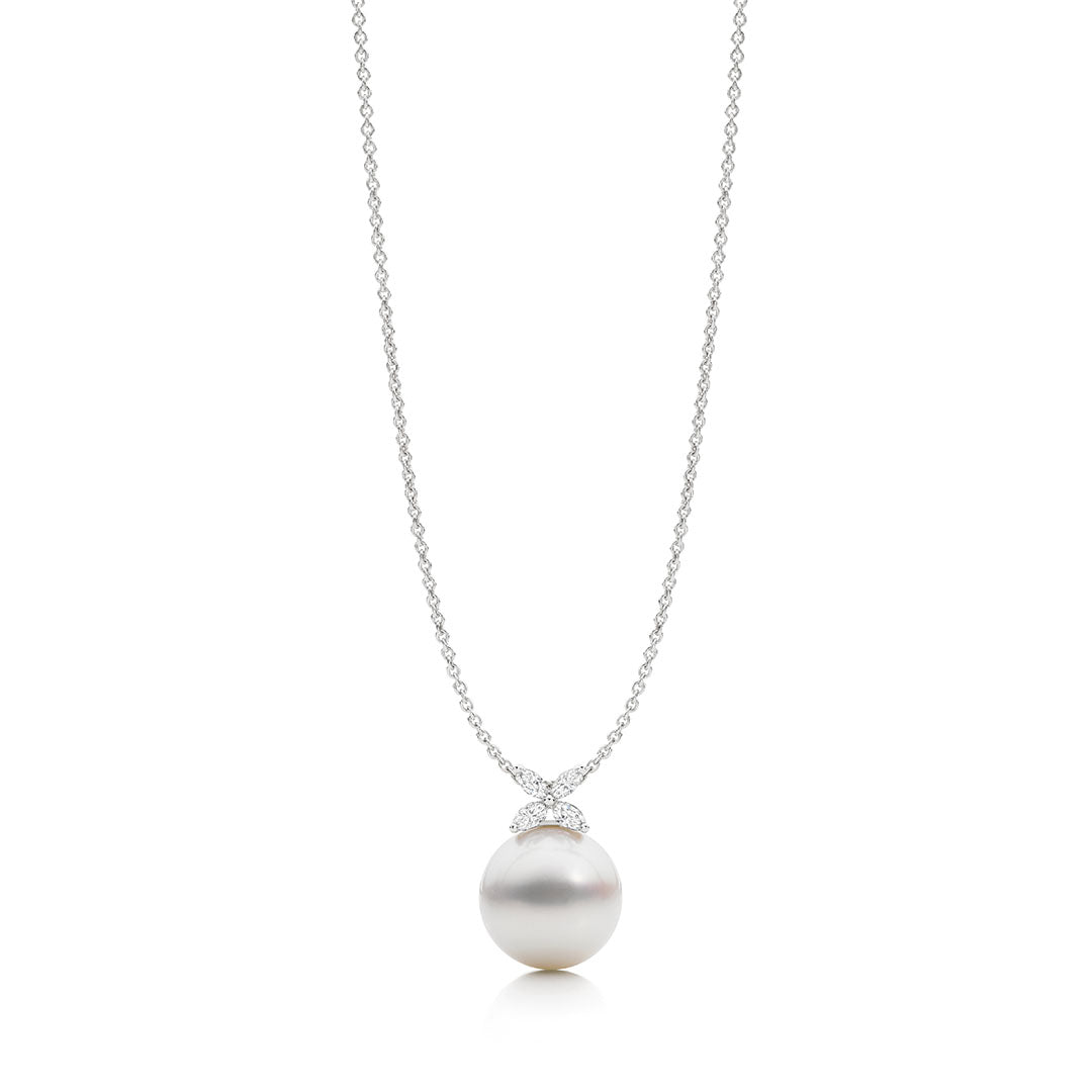 Floral Grace Australian South Sea Pearl Necklace