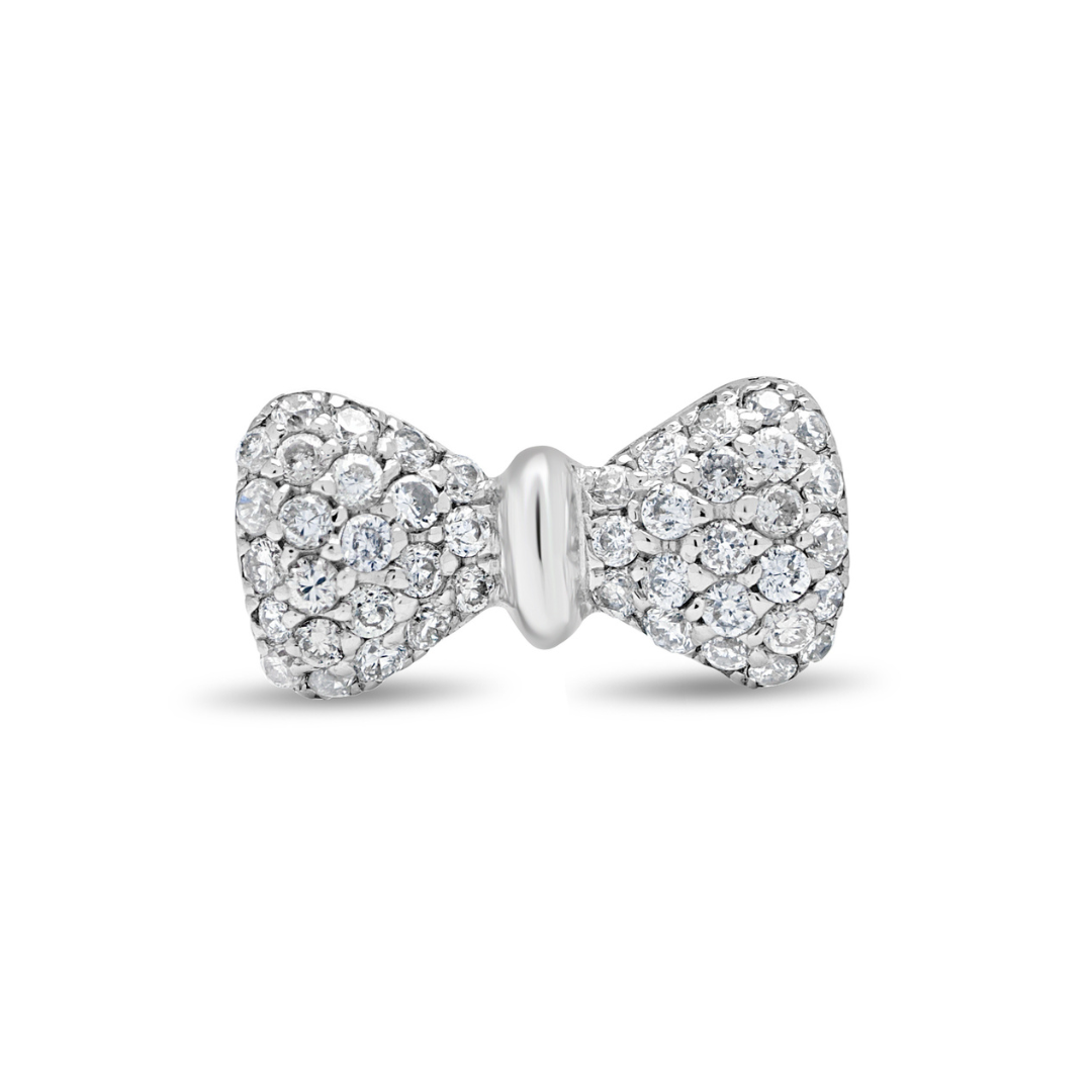Bow Diamond Stud Earrings