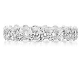 Oval Cut Diamond Eternity Wedding Band