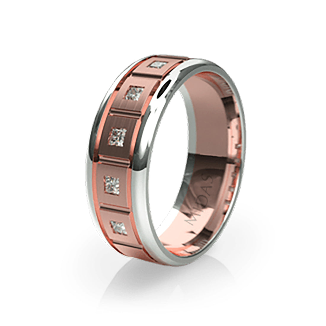 Princess Cut Channel Set Diamond Wedding Band