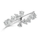 Pear Cut Diamond Open Style Ring