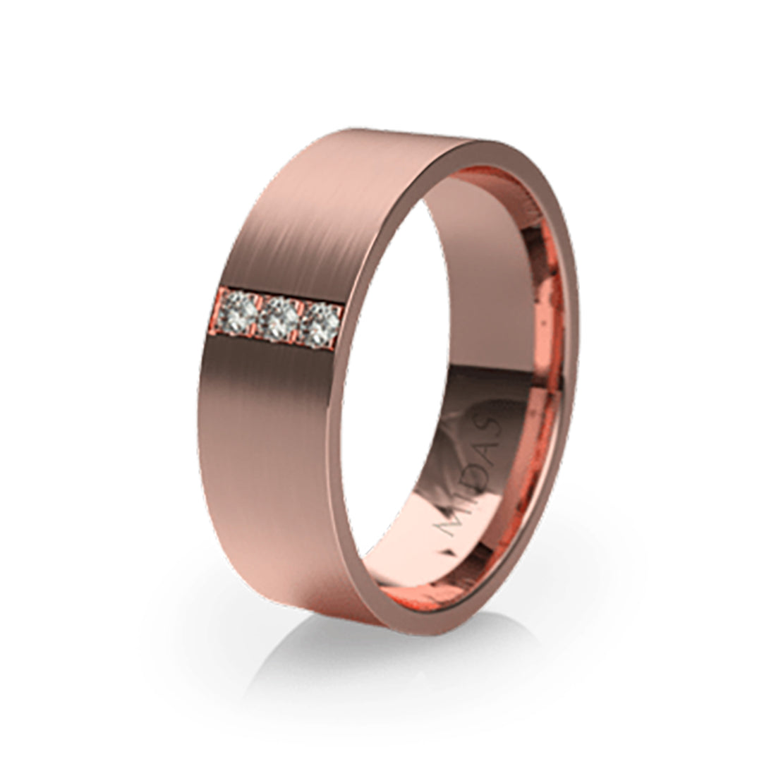 Princess Cut Trio Diamond Wedding Band