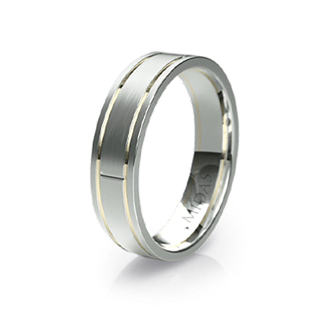 Traditional Band with Side and Middle Detailing Wedding Band