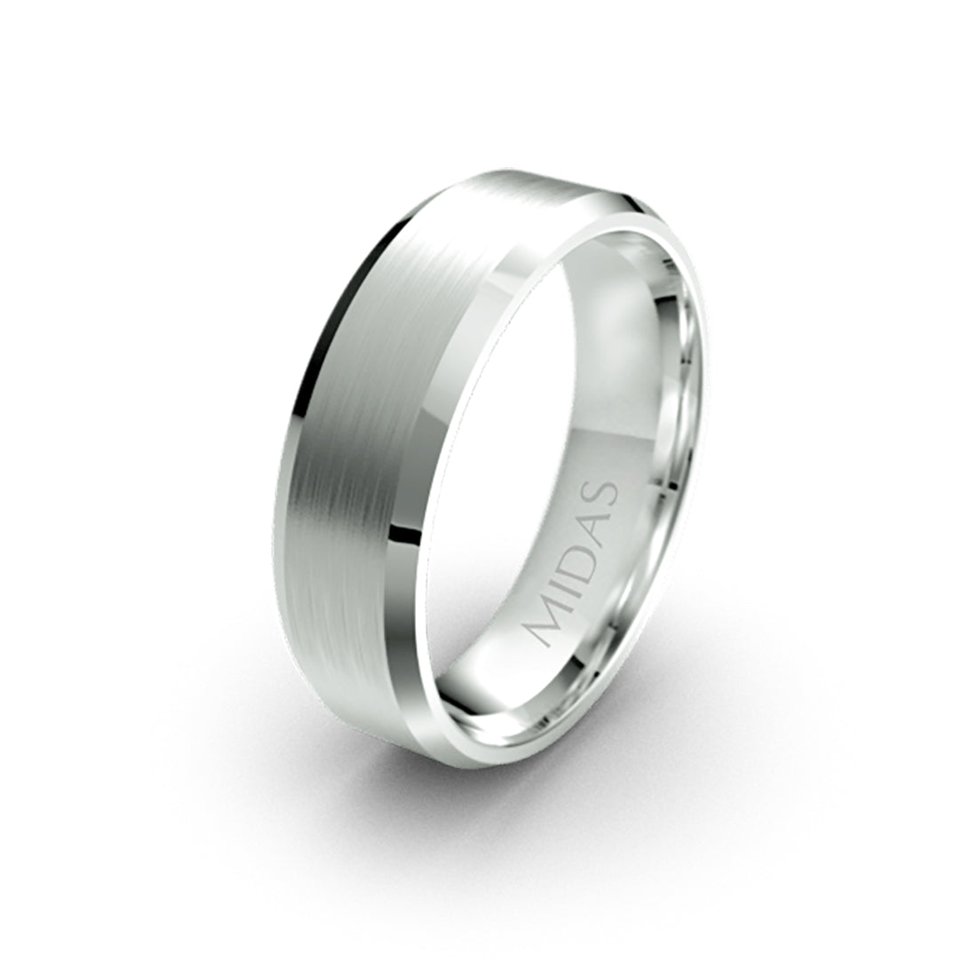 Classic Bevelled Edge Wedding Band