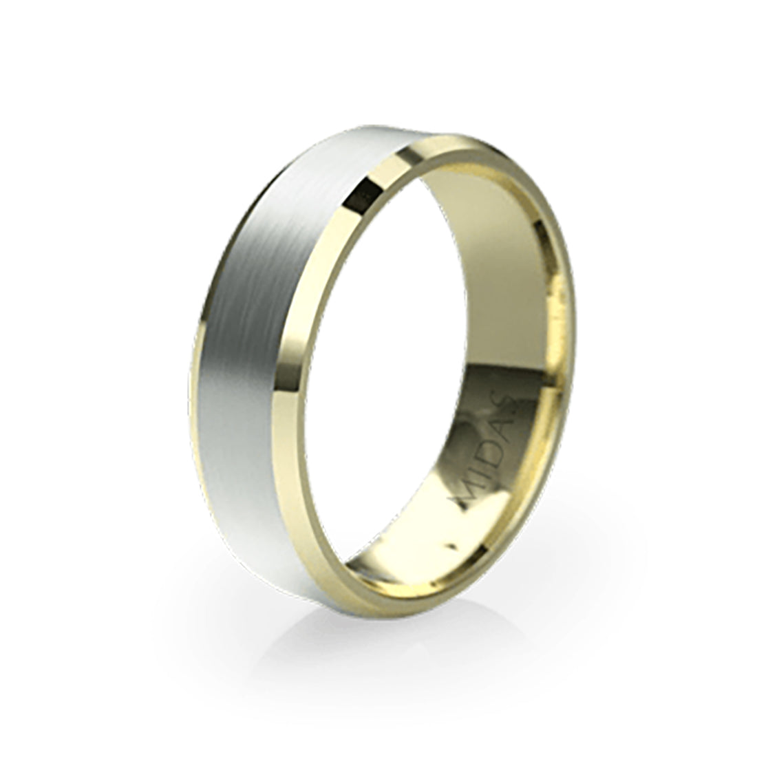Classic Bevelled Edge Wedding Band