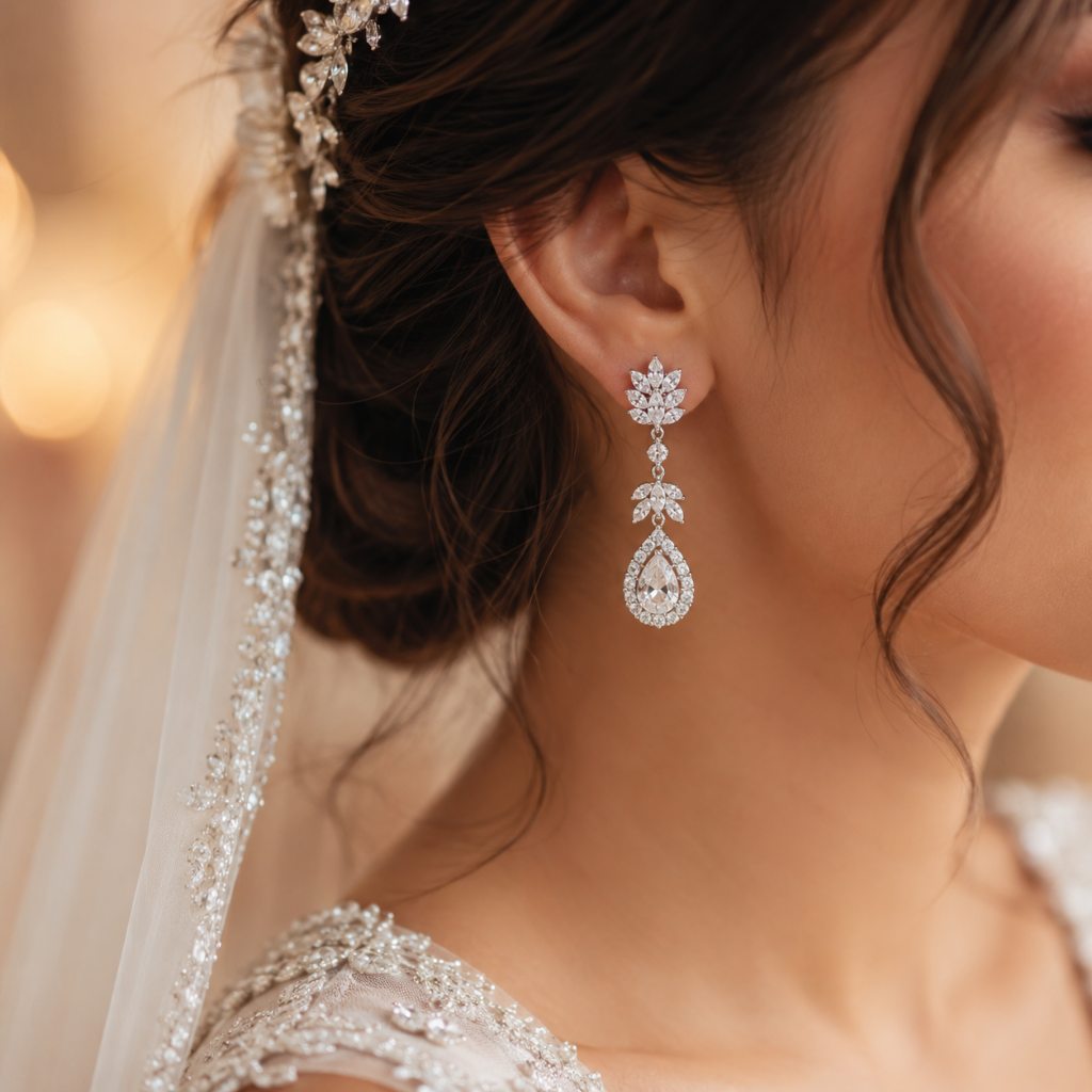 Perfect Bridal Diamond Earrings