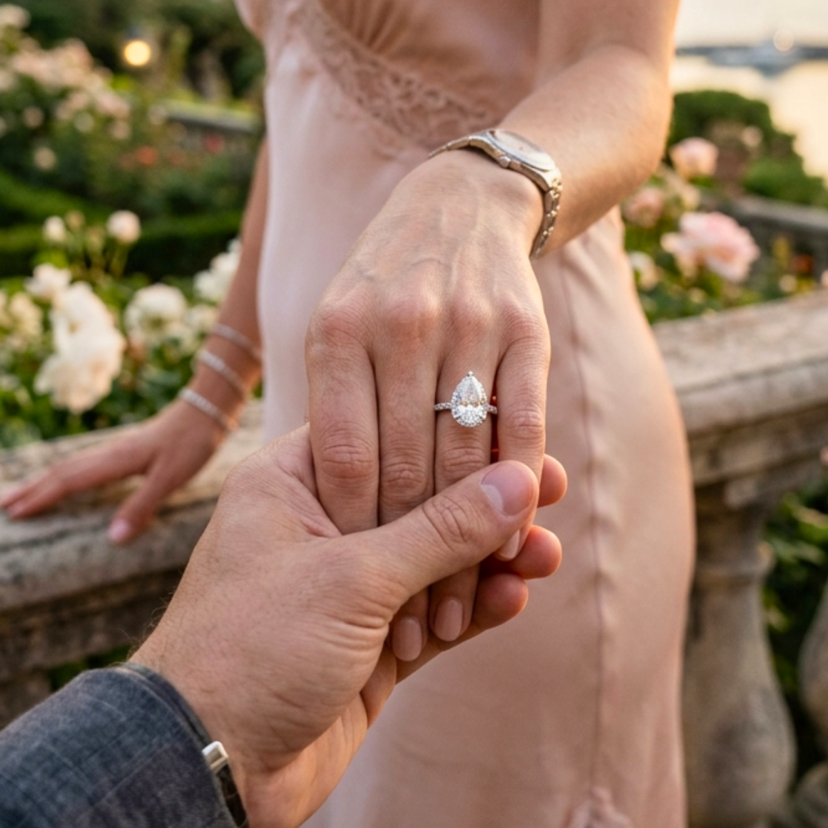 pear cut engagement rings