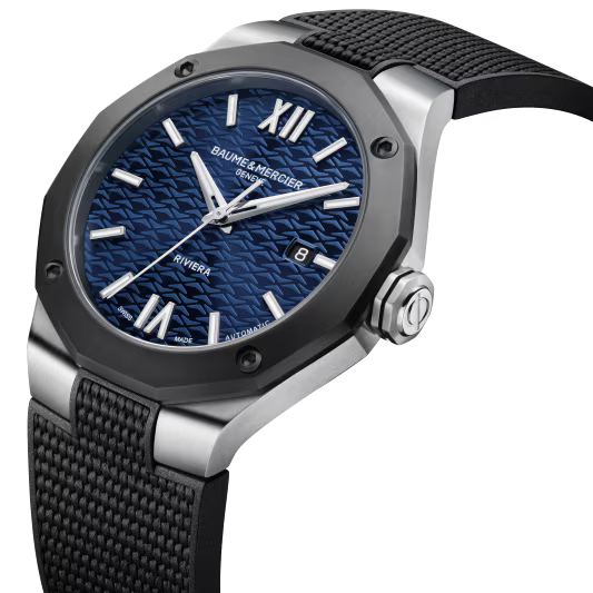 Riviera 10768 Automatic, Date Display Blue Dial Men's Watch 42mm