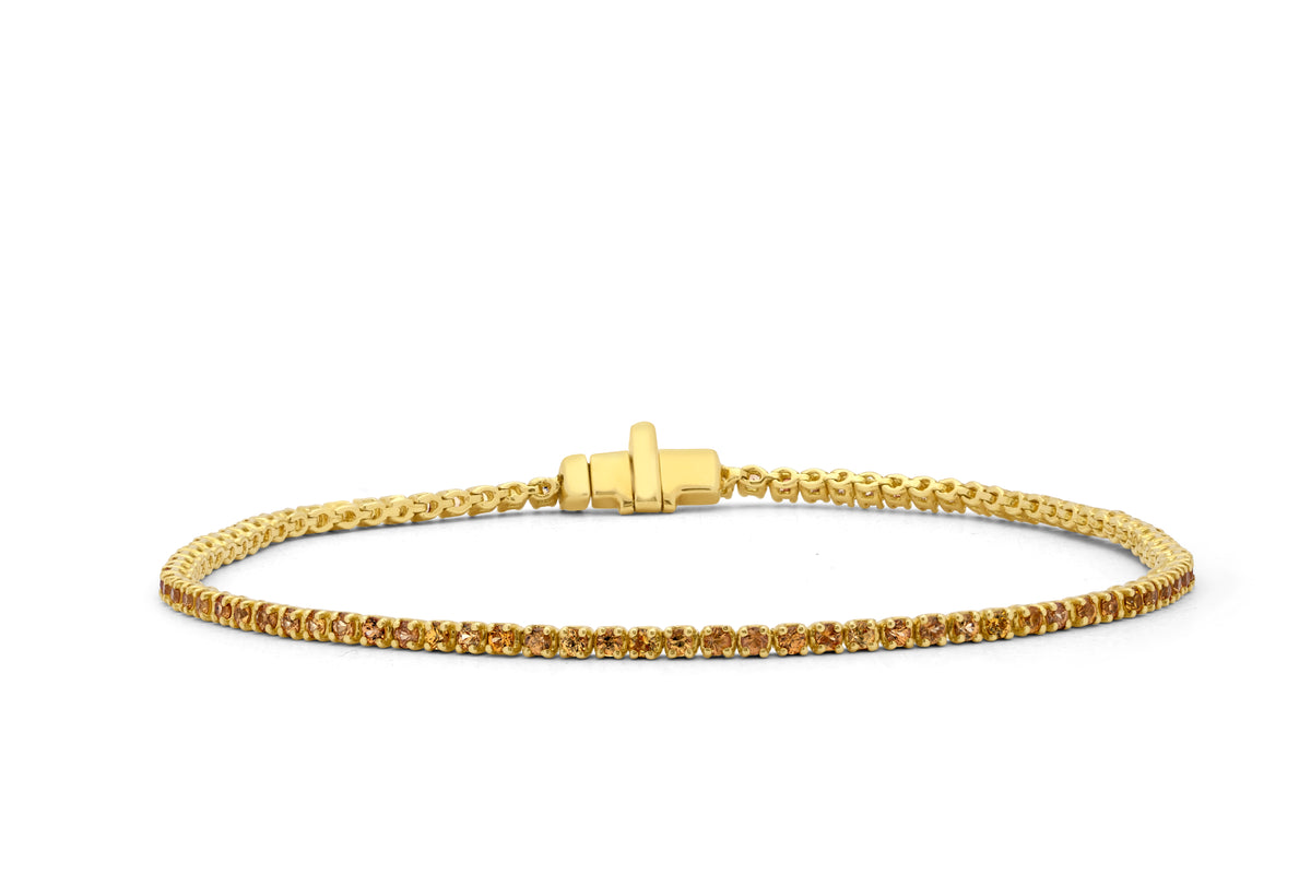 Yellow Diamond Tennis Bracelet