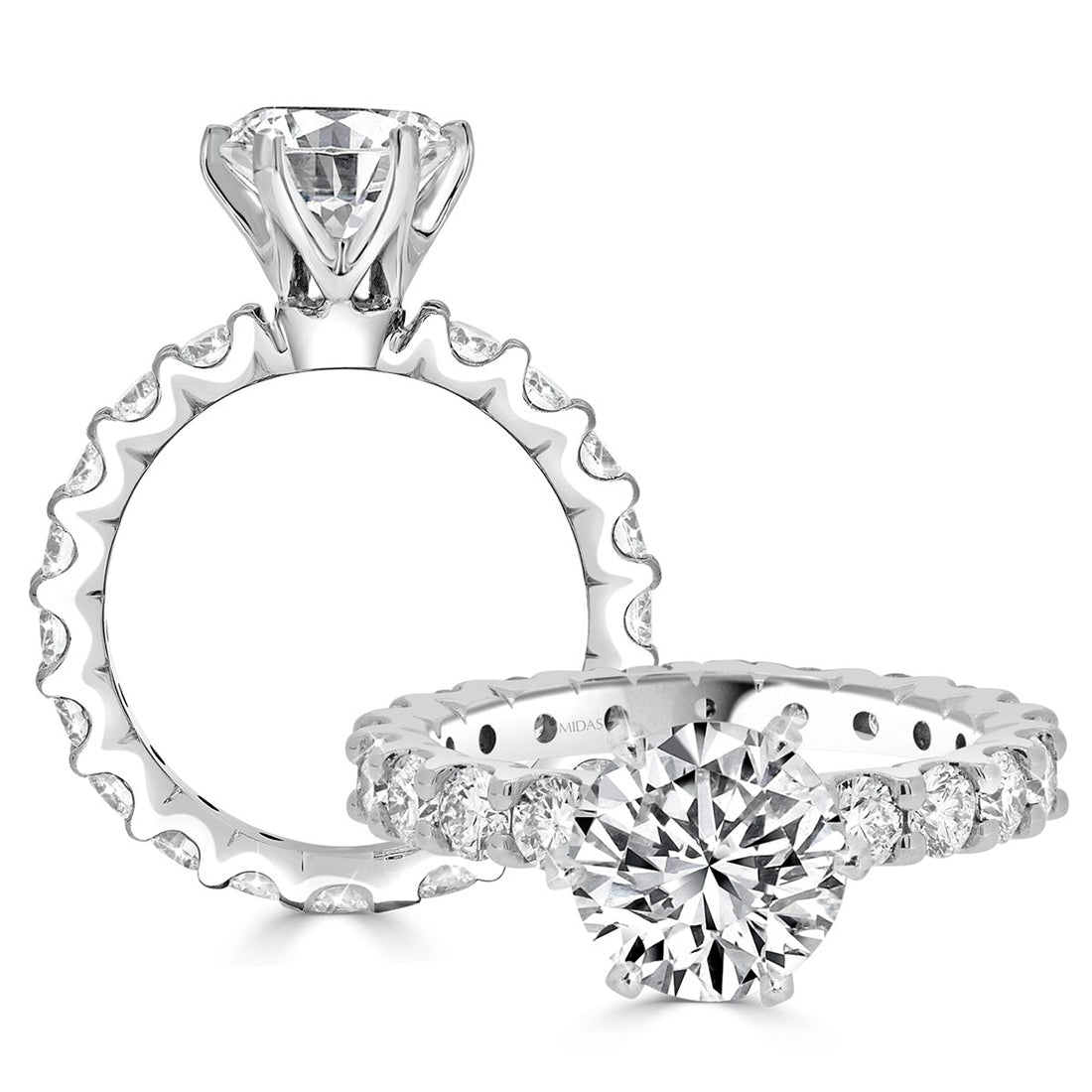 LG Brilliant Solitaire U Claw Set Engagement Ring