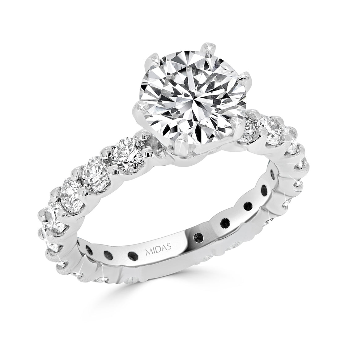 LG Brilliant Solitaire U Claw Set Engagement Ring