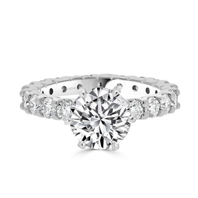 LG Brilliant Solitaire U Claw Set Engagement Ring