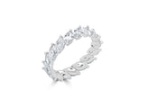 Marquise Cut Diamond Wedding Band