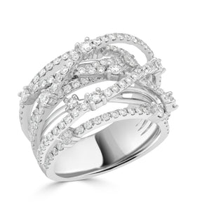 Love Wave Diamond Dress Ring
