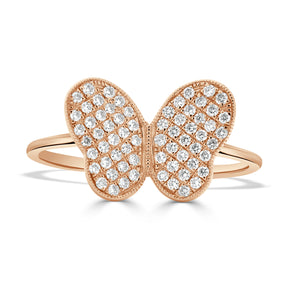 Ethereal Butterfly Diamond Dress Ring