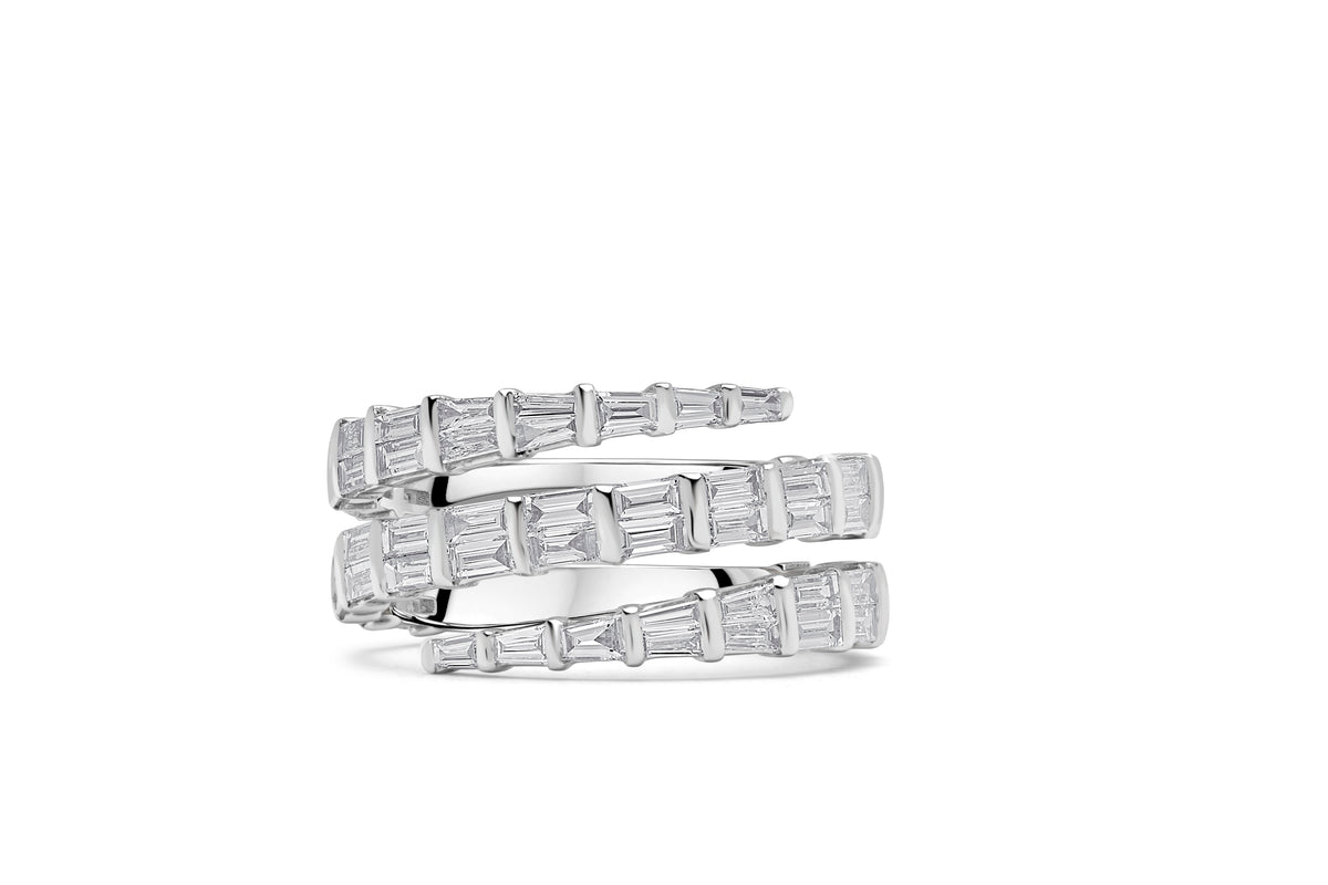 Baguette Wrap Design Ring