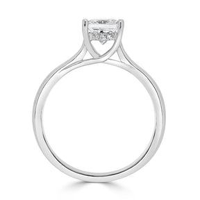 LG Elegant Princess Cut Solitaire Engagement Ring