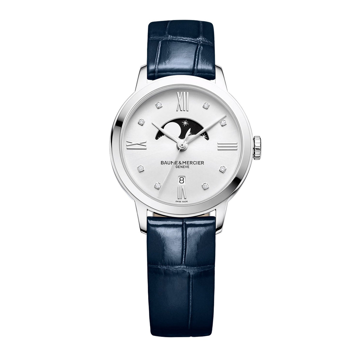 Baume & Mercier Classima Quartz, Moon Phase, Diamond Set Women's Watch 31mm