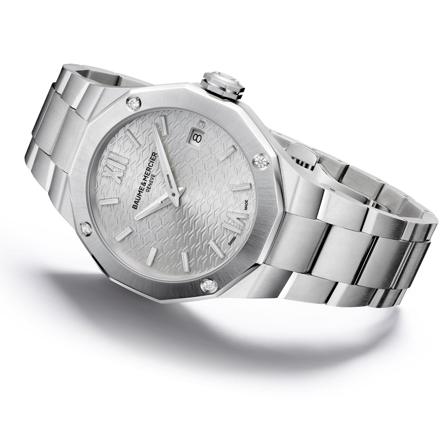 Riviera Quartz, Date Display, Diamond Set Women's Watch 36mm