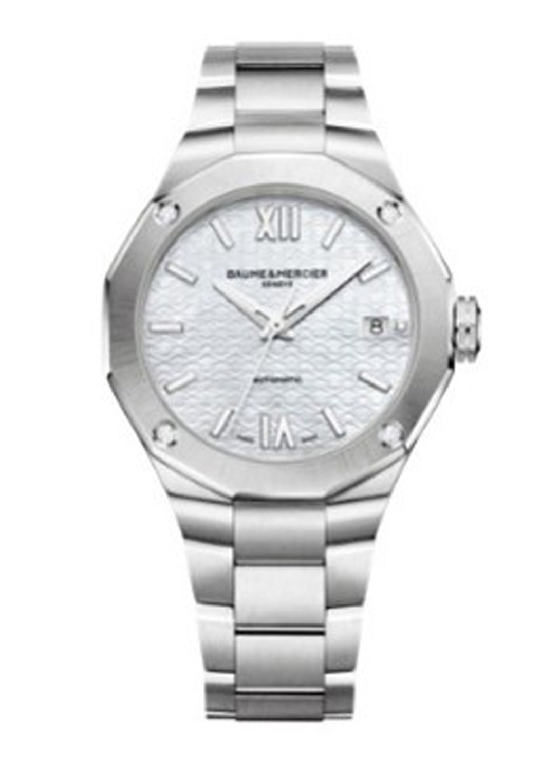 Baume & Mercier Riviera Automatic Watch Date Display, Diamond-Set - 36mm