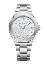 Baume & Mercier Riviera Automatic Watch Date Display, Diamond-Set - 36mm