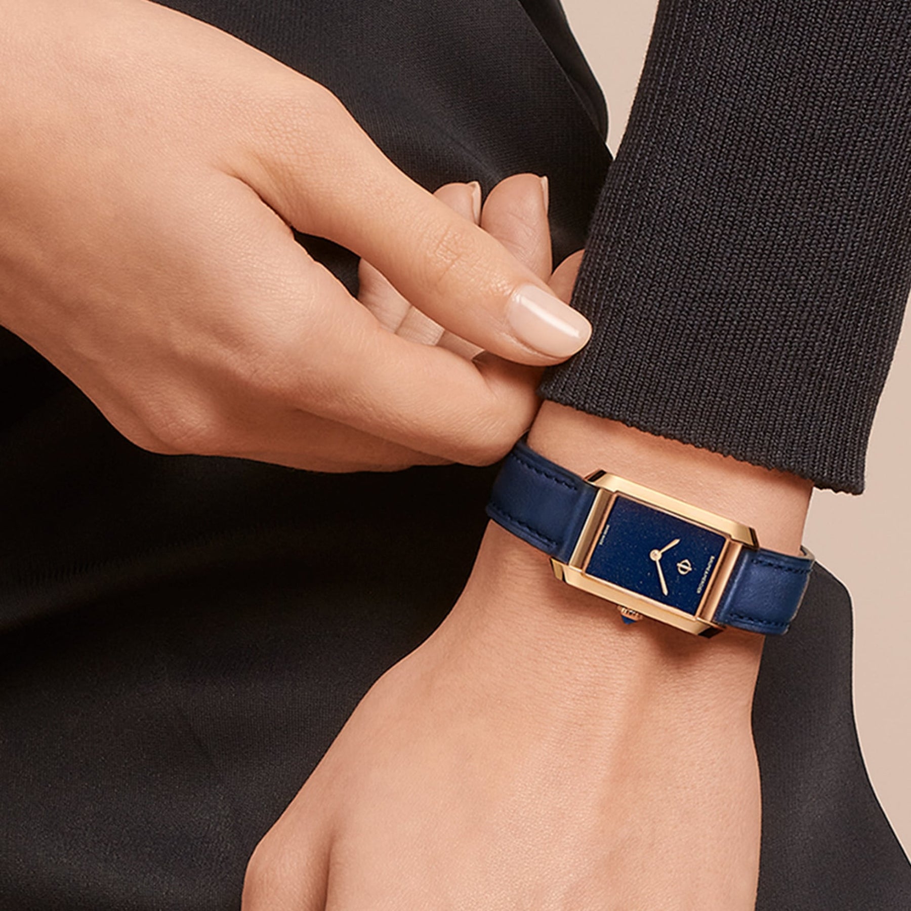 Hampton 18K Pink Gold Titanium Quartz Watch