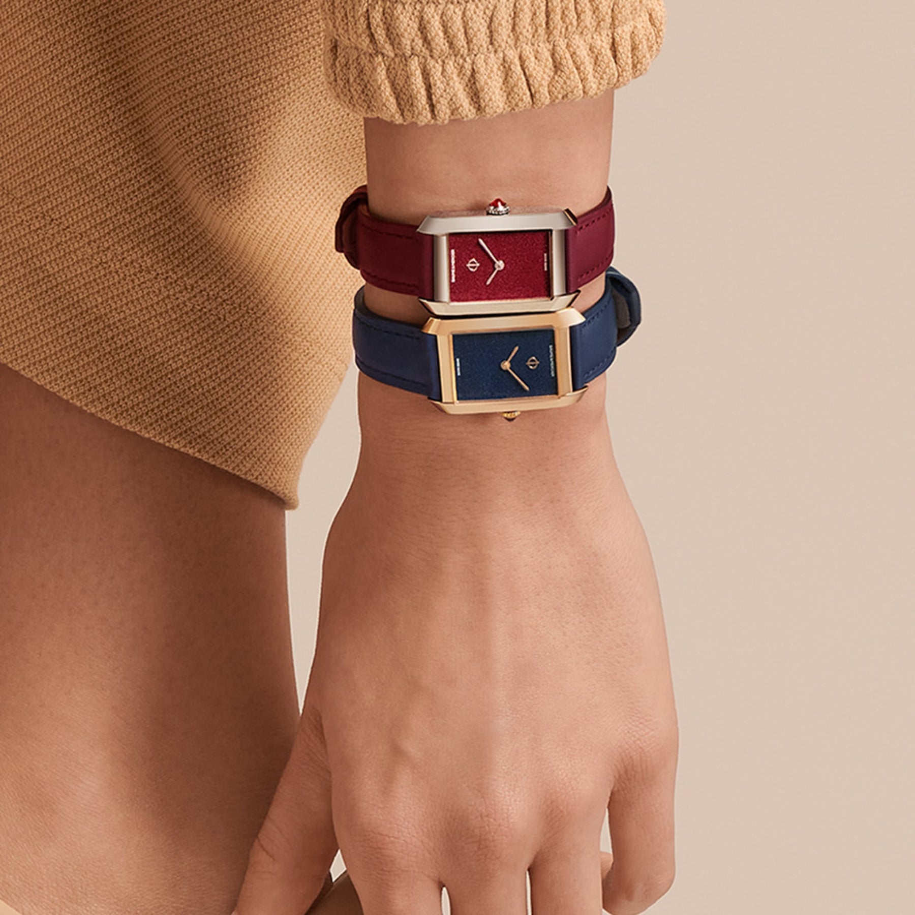 Hampton 18K Pink Gold Titanium Quartz Watch