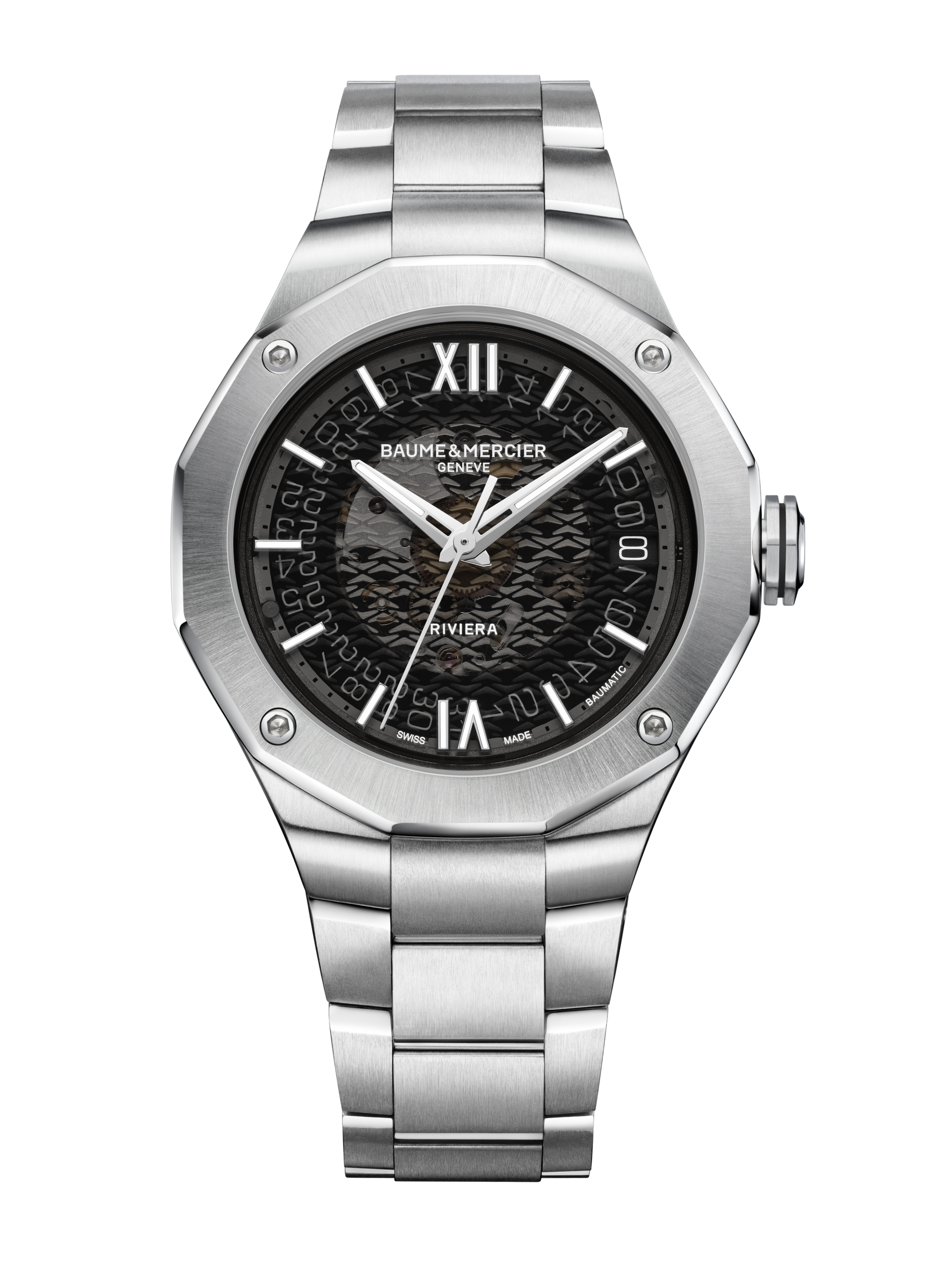Baume & Mercier Riviera Automatic Watch Date Display - 39mm