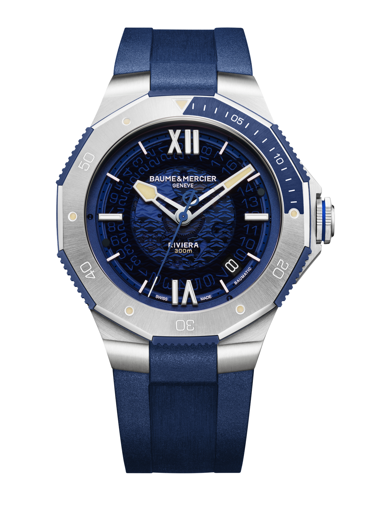 Baume & Mercier Riviera Automatic Watch Date Display - 42mm