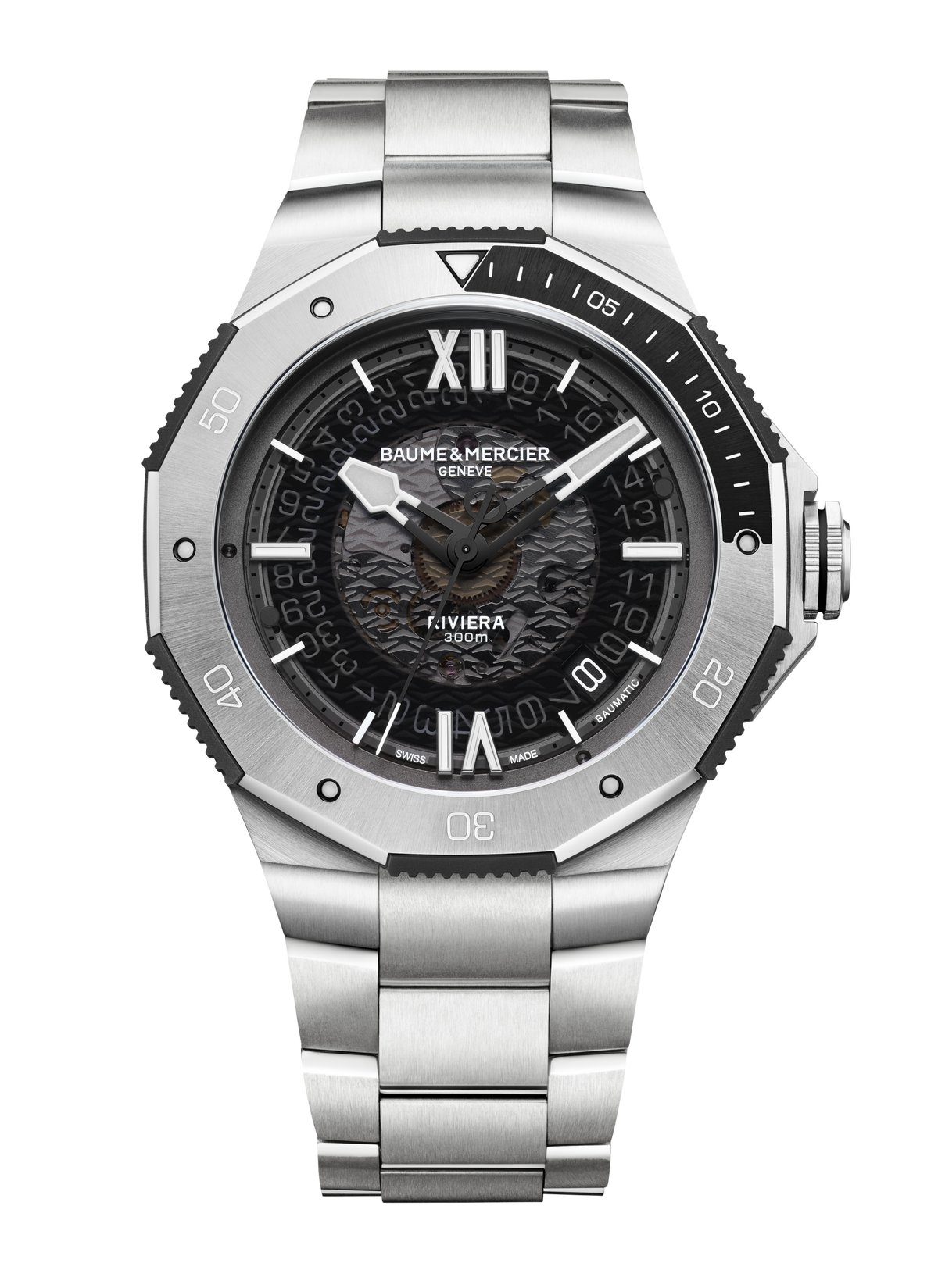 Baume & Mercier Riviera Automatic Watch Date Display - 42mm