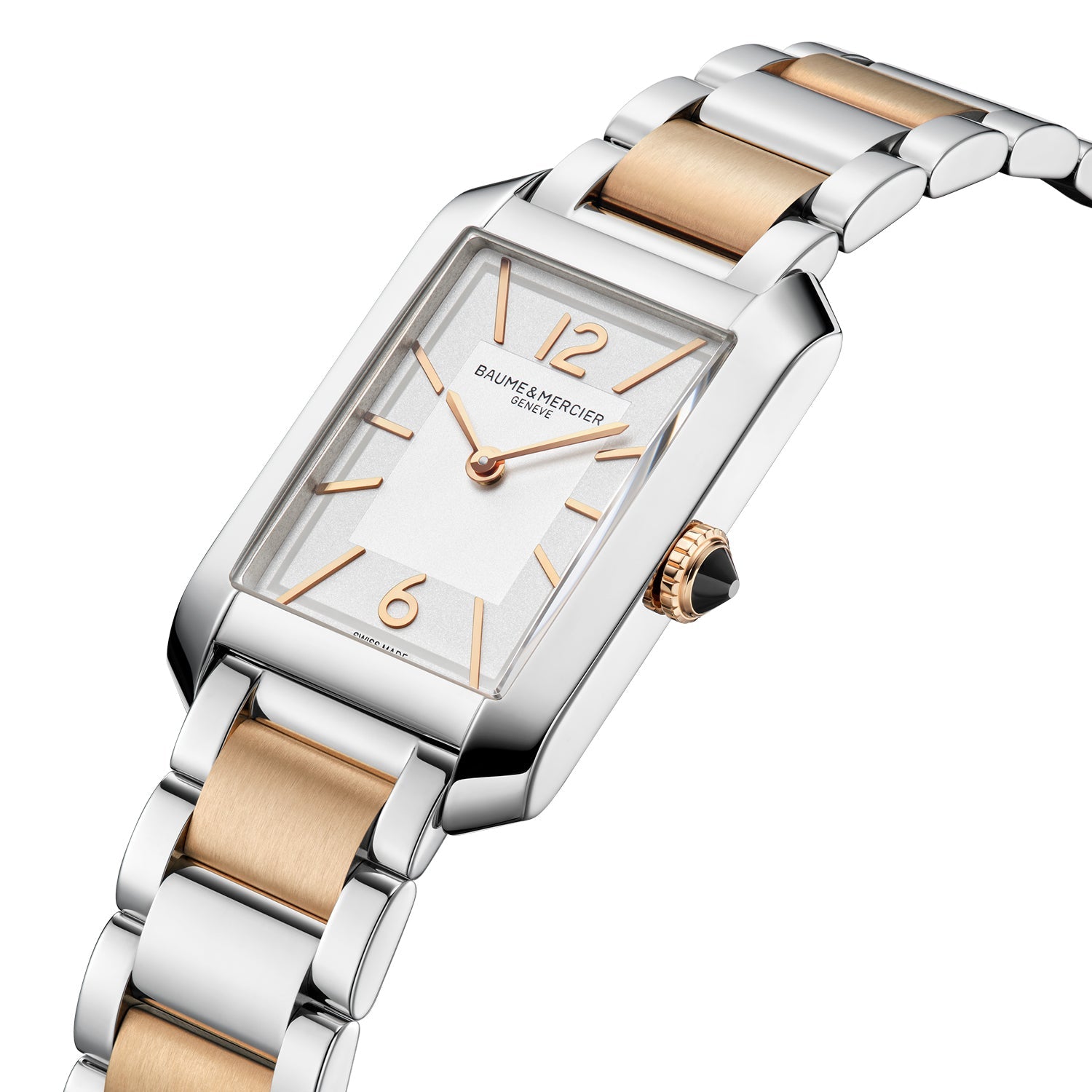 Hampton 10751 Quartz, Steel & Steel Pink Gold Capped Women's Watch 35 x 22mm