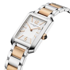 Hampton 10751 Quartz, Steel & Steel Pink Gold Capped Women's Watch 35 x 22mm