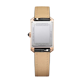 Hampton 10752 Quartz 18K Pink Gold Titanium Women's Watch 35 x 22mm