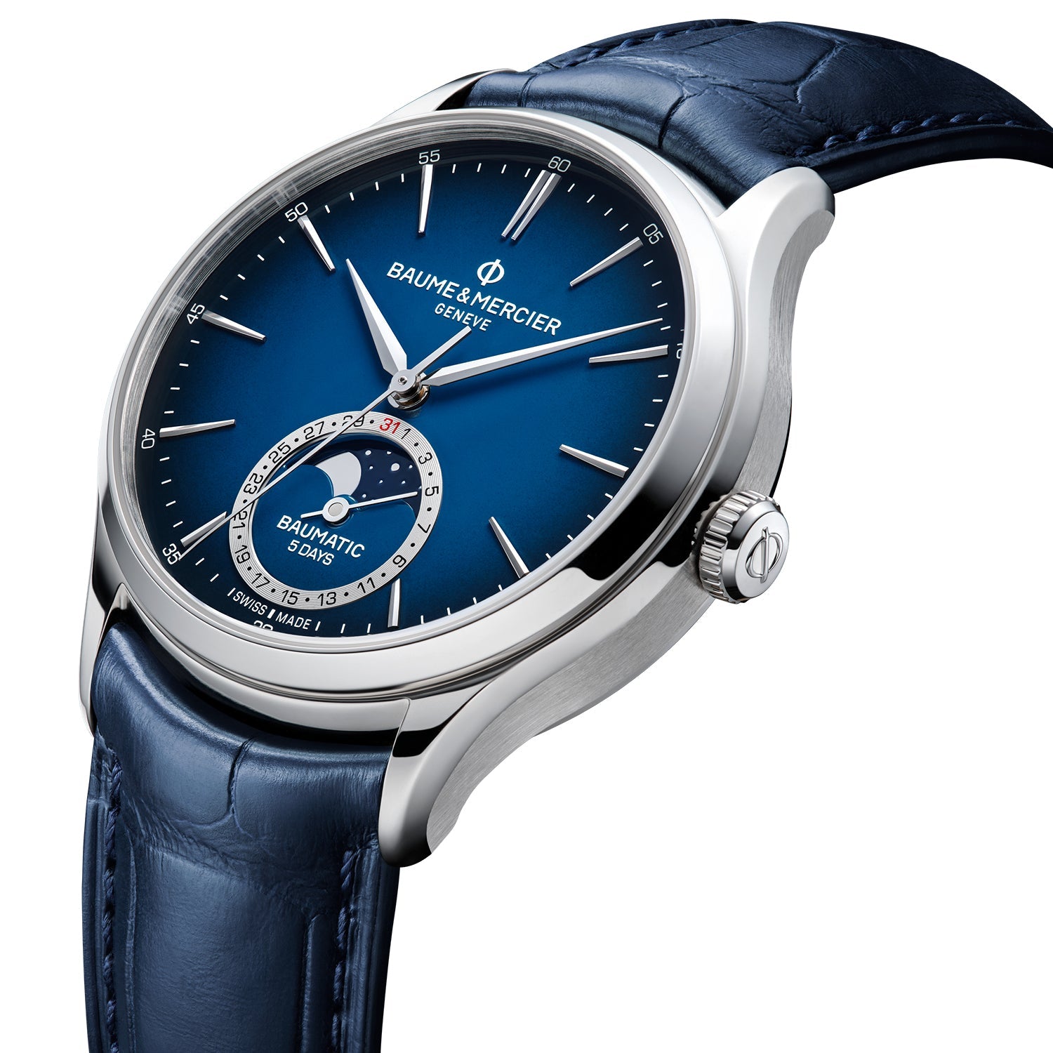 Clifton 10756 Automatic, Moon Phase, Date Men's Watch 39mm