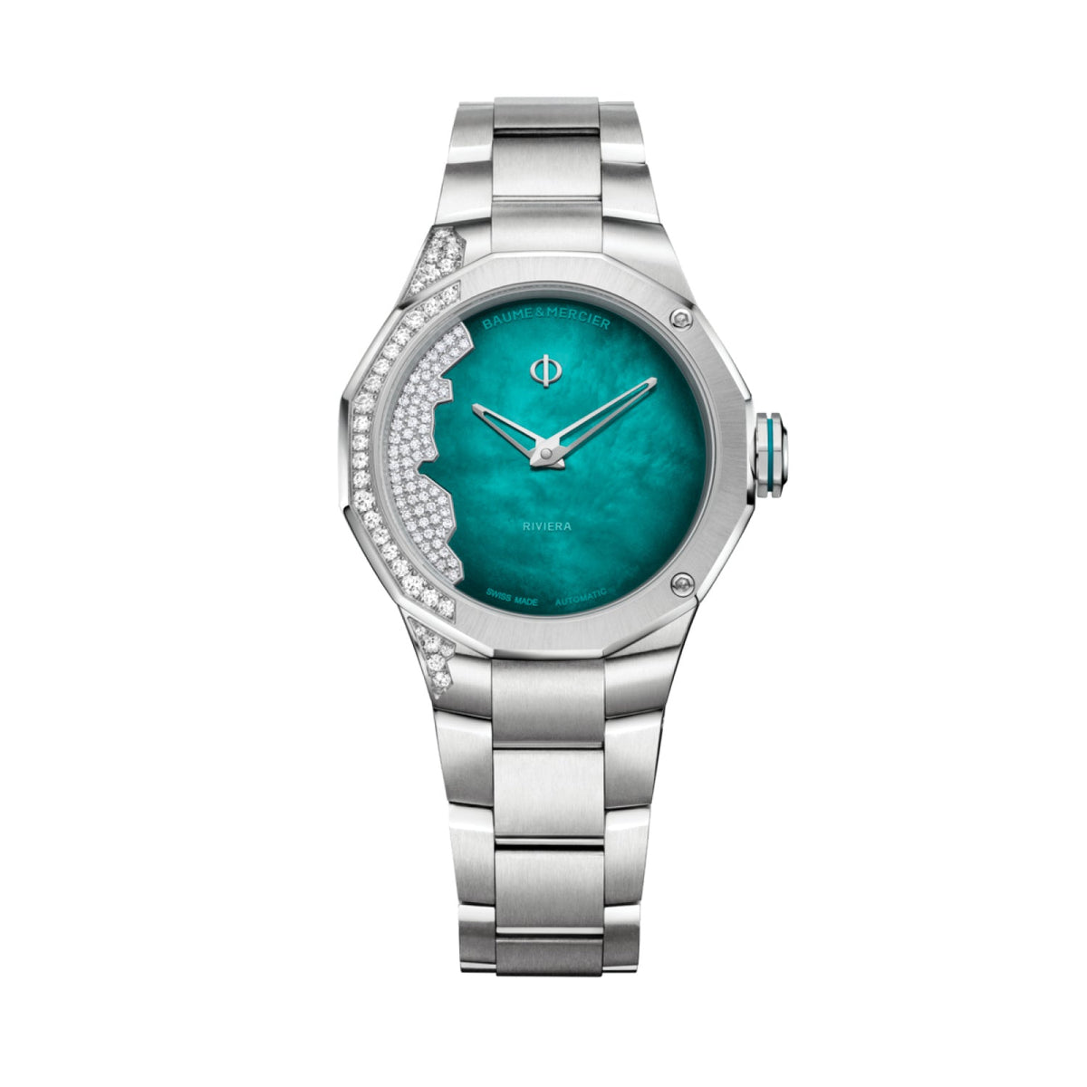 Baume & Mercier Riviera 10868 Automatic Watch, Diamond-Set 33mm