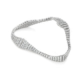 Radiant Diamond Cascade Bracelet