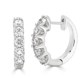 Round Brilliant Timeless Diamond Huggie Earrings