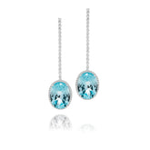 Blue Topaz Elegance Earrings