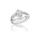 LG Marquise Cut Solitaire Diamond Engagement Ring