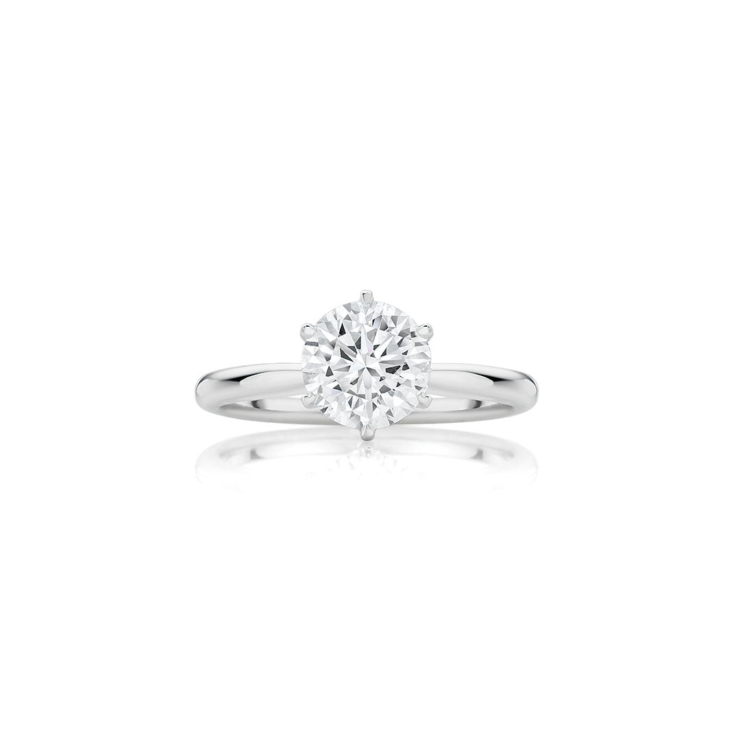 Round Brilliant Cut Solitaire Engagement Ring