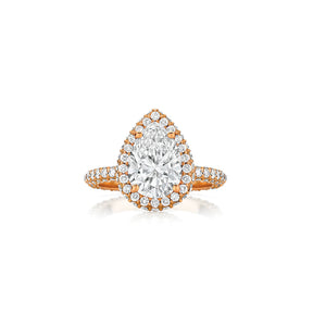 LG Round, Cushion, and Pear Cut Halo Diamond Engagement Rings