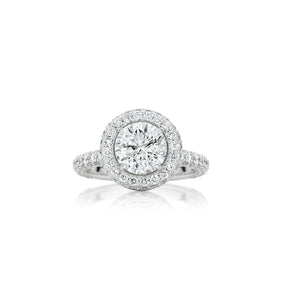 LG Round, Cushion, and Pear Cut Halo Diamond Engagement Rings