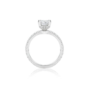 LG Round, Cushion, and Pear Cut Halo Diamond Engagement Rings