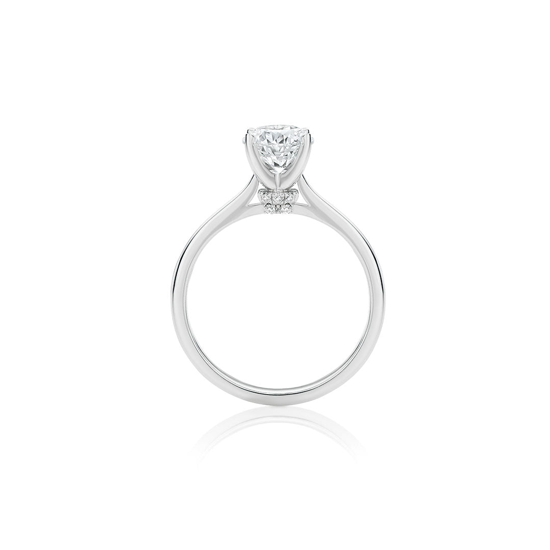 Round Brilliant Cut Solitaire Diamond Engagement Ring