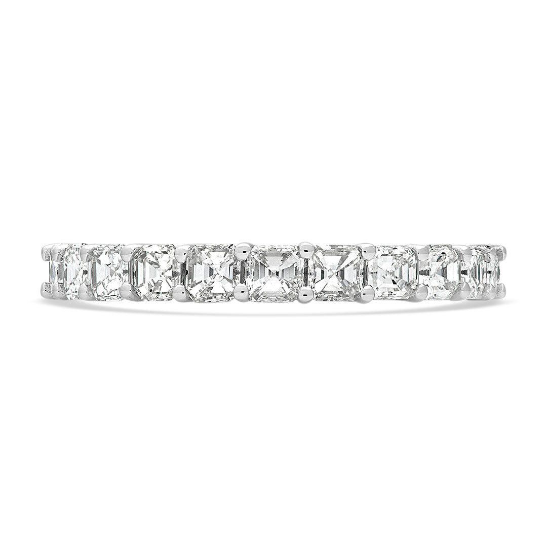 Asscher Cut Diamond Eternity Dress Ring